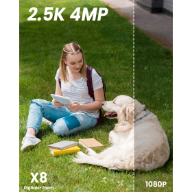 Зовнішня Wi-Fi камера безпеки ieGeek 2.5K 4MP з автоматичним відстеженням