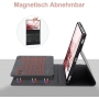 IVEOPPE Tastatur Hülle für Samsung Galaxy Tab S7 FE/S7+/S8+/S7 Plus/S8 Plus 12.4 Beleuchtete Deutsches QWERTZ Kabellose Bluetooth Tastatur mit Schutzhülle für Tab S7 FE 12,4 Zoll 2021, Roségold