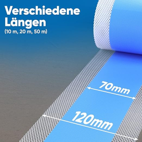 Bauhandel24 - Dichtband D11 10m, Dichtungsband Sanitär, Abdichtband Fliesen, Abdichtung Dusche Bad 
