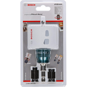 Bosch Professional Progressor for Wood and Metal juego básico de sierras circulares (madera y metal, Ø 68 mm, accesorios para taladros)