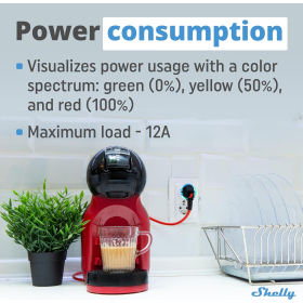 Shelly Plus Plug S - Smart Plug works with Alexa and Google Home, programmable plug with voice control