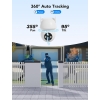 GNCC 2K Wi-Fi Outdoor Indoor Security Camera IP66 360° PTZ Camera with Colorful Night Vision, Motion Detection and Alarm Sound, Two-Way Audio