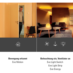 Eve Motion Smart Motion Sensor (HomeKit) with light sensor, IPX3 waterproof