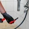 Pipe cleaning spiral 8 mm x 1.4 m with brush and plastic sheath
