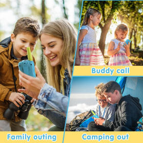 Kearui Kinder-Walkie-Talkies für Jungen von 3–12 Jahren, 8-Kanal-Radio mit LCD-Taschenlampe mit Hintergrundbeleuchtung