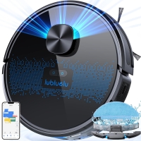 Lubluelu Robot Vacuum Cleaner with 5-Card Laser Navigation, 3000Pa, 55dB with App Control, Ideal for Pet Hair, Carpets, Hard Floors