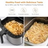 Heißluftfritteuse Edelstahl 5,5L XXL, Heißluft Fritteuse Luftfritteuse mit 7 Programmen, Air Fryer mit Digitalem LED-Touchscreen, Friteuse Ohne ÖL mit Korb, 1700W, Bpa Frei [Energieklasse A+++]