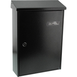 Burg-Wächter letterbox, A4 slot format, fully galvanized, textured finish, letter 5832 E, iron