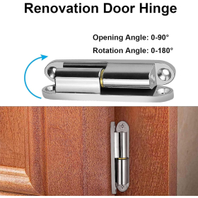 4 renovation hinges for interior doors made of galvanized steel