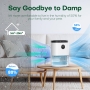 CONOPU DH-CS02 Portable Dehumidifier 2300ml for Bedroom Auto Defrost Auto Shut Off 3 Modes Humidity Control White