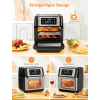 Freidora Innsky 10L, 1500W con 10 programas de aire caliente