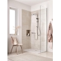 GROHE Vitalio Start 100 – Handbrause 10 cm (1 Strahl, Durchflussbegrenzer 9,5 l/min, Anti-Kalk-System, Universalmontage, Mindestdruck 1 bar), Chrom, 27940000