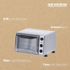 Horno para hornear y tostar SEVERIN. Potencia 1500 W y temperatura de 100 a 230 °C