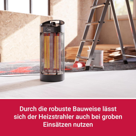 Обігрівач SUNTEC Heat Ray Carbon Tower 1200 OSC до 17 м², потужність 1200 Вт, інфрачервоне теплове випромінювання