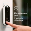 Timbre con vídeo con cable para exteriores Arlo, HD 1080p, visión nocturna en color de 180°, detección de movimiento, audio bidireccional
