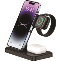 3-in-1 wireless charging station, foldable, easy to store in luggage, convenient for travel