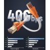 Nixsto Ethernet Cable 2m Cat 8 Cable High Speed Flat Network Cable 40Gbps 2000MHz with RJ45 Connector for Router Modem Switch Game Console