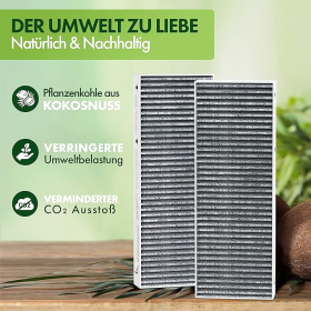 Kasper Solutions® Aktivkohlefilter-Set für Bora Basic BIU/BHU/BFIU (2 Stk.) – Kompatibel mit allen Bora Basic-Modellen