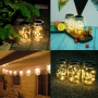 Solar Garden Lights - Outdoor Garden Lights, Waterproof LED String Lights, Outdoor LED Solar Spotlights for Garden, Patio, Terrace, Garage, Driveway, Stairs [Energy Class A+]