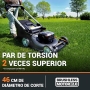 Cortacésped nitro Worx 40 V (2 x 20 V) PowerShare WG749E - 46 cm, mulching, 2 baterías 4 Ah y cargador