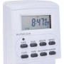 UNITEC Digital Weekly Timer, Indoor, Daily and Weekly Programming, LCD Screen, White