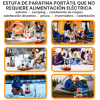 Печь для парафина, емкость бака 4,6 л, переносной обогреватель поддерживает температуру до 18 °C, мощность нагрева 2600 Вт