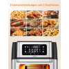 Freidora Innsky 10L, 1500W con 10 programas de aire caliente