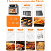 Freidora Innsky 10L, 1500W con 10 programas de aire caliente