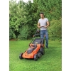 BLACK+DECKER cordless lawn mower, 36 V with 2 batteries 36 V 2 Ah, 7 height adjustable from 38 to 100 mm
