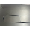 Toilet flush plate, matte black, compatible with Geberit Sigma UP300 / UP320, including actuation mechanism and mounting frame