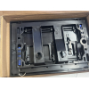 Toilet flush plate, matte black, compatible with Geberit Sigma UP300 / UP320, including actuation mechanism and mounting frame
