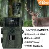 Cámara de vida silvestre WLAN de 48 MP con detector de movimiento, cámara de caza