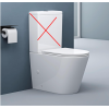 doporro 108T Design Floor-Standing WC Rimless with Soft-Close Mechanism 36 x 63 x 82 cm White