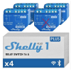 Shelly Plus 1 | WiFi & Bluetooth Smart Relay Switch | Heimautomatisierung | Alexa & Google Home kompatibel | iOS Android App, kein Hub erforderlich