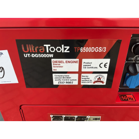 Дизельный генератор Электрогенератор Ultratools TP6500DGS/3 / дизель 5,00 кВА