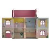 Playtive wooden dollhouse »Cabinet«, three floors, foldable