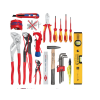 Ящик для инструментов KNIPEX Robust26 Move 00 21 33 S, сантехнический, 17 деталей