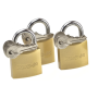 Padlock keyed alike 3 pieces with 18 keys