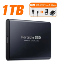 Портативный жесткий диск SSD USB 3.0/Type-C емкостью 1 ТБ для ноутбука/настольного компьютера/Mac/телефона
