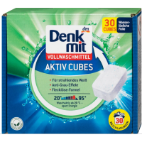 Pastillas de lavado universales Denkmit Vollwaschmittel Cubes 30 uds, Alemania