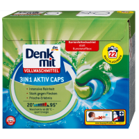 Capsules for washing white clothes Denkmit, 22 pcs, Germany