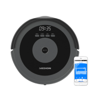Saugroboter MEDION MD 17225 mit intelligenter Lasernavigation, komfortable Steuerung per Smartphone und Tablet