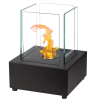 Chimenea de etanol de mesa qlima cuadrada