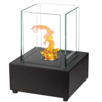 Table ethanol fireplace qlima square
