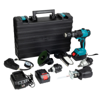Combination set of MT-9758 electric drills with multiple heads and cordless power drills