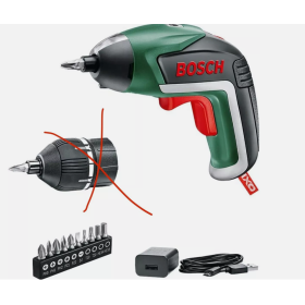 Destornillador inalámbrico Bosch IXO - 3,6 V, 10 puntas, cargador USB