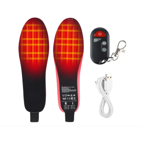 AIORBER Shoe Insoles with 3-Speed Electric Heating and USB Heating, Rechargeable, Size 35-40