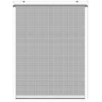 Insektenschutz-Rollo für Fenster, 100 x 160 x 4 cm, weiß