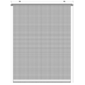 Estor enrollable mosquitera para ventanas, 100 x 160 x 4 cm, blanco