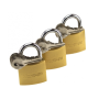 Padlock keyed alike 3 pieces with 18 keys